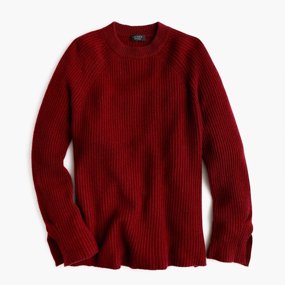J Crew Collection 100% Cashmere Side Slit Sweater - Picture 7 of 8